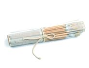 Outils utiles en bambou de support de brosse de couleur naturelle, affaire de petit pain de brosse d'artiste 41,5 * 56cm