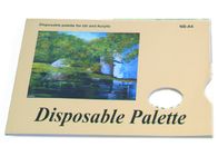 Le type jetable de palette de protection de peinture à l'huile d'acrylique/, la protection 48 de dessin d'artiste couvre 58gsm