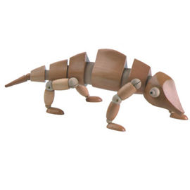 Manivelle en bois d'artiste animal