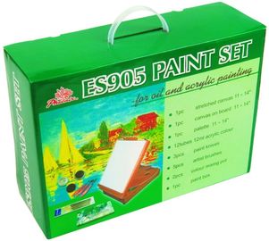 Le panneau de toile a inclus les kits de peinture acryliques réglés de peinture d'art pour des adultes